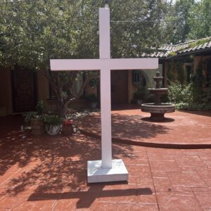 Rustic White Wooden Ceremony Cross